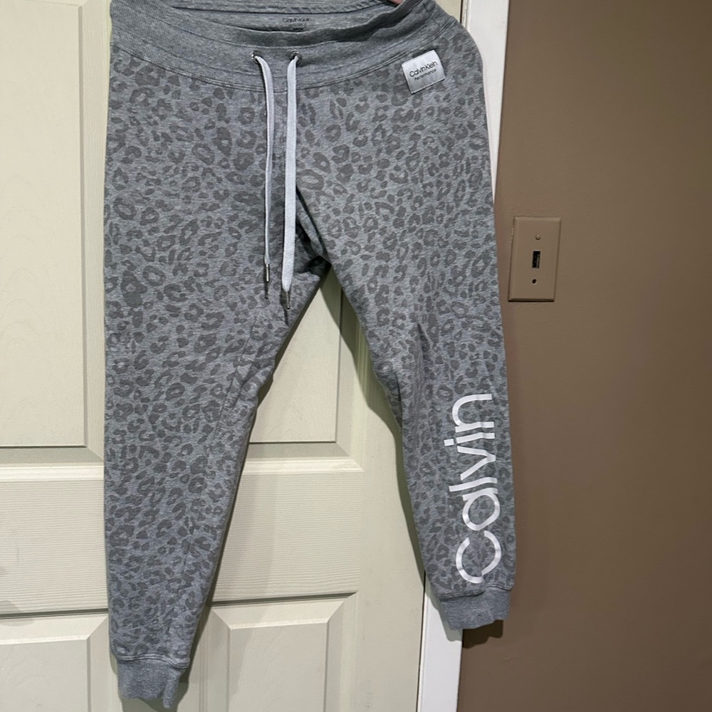 Calvin Klein Kids Gray Animal Print Joggers
